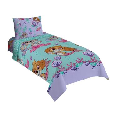 Imagem de Jogo de Cama Infantil Lepper Patrulha Canina Menina Solteiro 3 Peças Microfibra Lilás