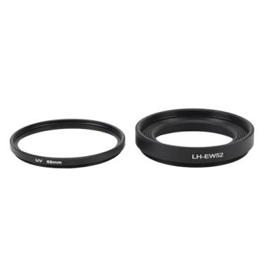 Imagem de Conjunto de Capa de Lente Com Filtro UV e Tampa de Lente, Reduz o Reflexo da Lente e, 52 Mm, Adequado para RF 35 Mm F1.8 é Lente Macro, Vem Com Tampa de Lente de 52 Mm