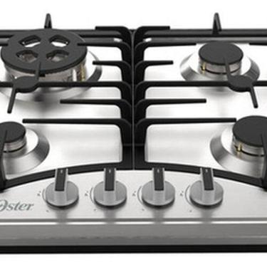 Imagem de Cooktop A Gas Semiprofissional Inox 4 Bocas 51x59cm - Oster