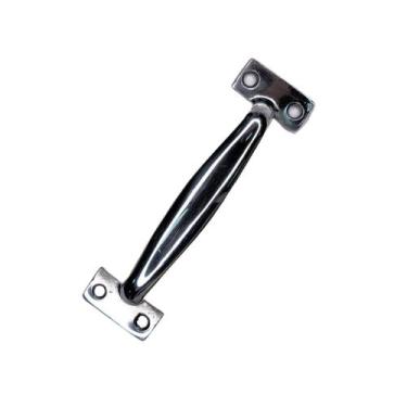 Imagem de Puxador Alça De Alumínio P/ Porta Camarão 13cm Cromado 6 Peças - FERRA