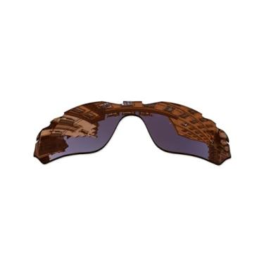 Imagem de Vonxyz Óculos de sol de substituição para óculos de sol Oakley Radar Edge ventilado OO9184 - Marrom Bronze Polarizado