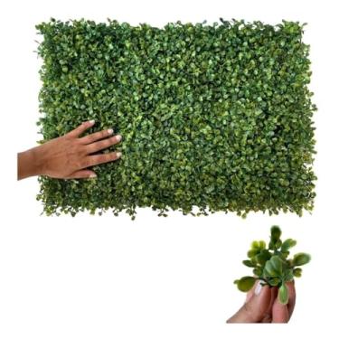 Imagem de Placa De Parede Para Plantas De Grama Artificial 40 X 60cm(40x30cm,KIT C/3)