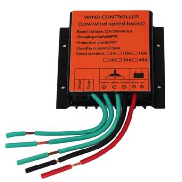 Imagem de 12V,HYZHANHONG Controlador de carga de energia eólica MPPT automático de 1000 W 20 A 12 V 24 V 48 V para turbinas eólicas, grau à prova d'água IP67, uso doméstico