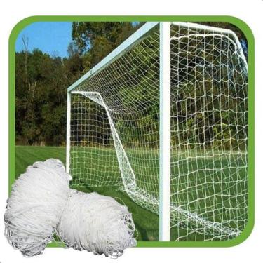 Imagem de Par Rede de Futebol de Campo Tradicional Standart Fio 2mm Sports Mania