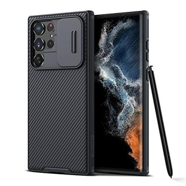 Imagem de Capa Anti Impacto Nillkin Modelo Camshield Pro Compatível com Galaxy S22 Ultra (6.8 Pol) (Preto)