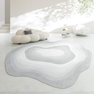 Imagem de Irregular Sala de estar Grande Área Tapetes Criativo Minimalista Quarto Tapete Confortável Fácil de Cuidar Mesa de Centro Tapete Decorativo, PW894, QT, 200X200CM