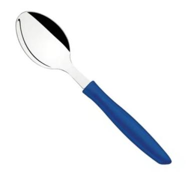 Imagem de Colher De Sopa Mesa Aço Inox Plenus Tramontina Azul 1 unid