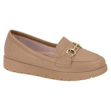 Imagem de Mocassim Moleca 5803.101 Sapato Salto Anabela Baixo Fivela Feminino