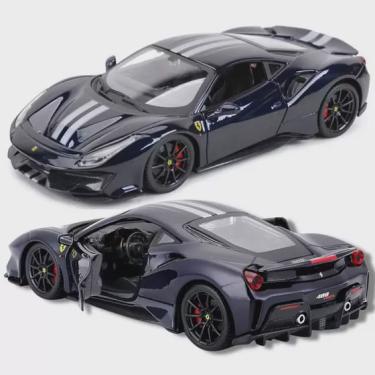 Imagem de Carrinho Coleção Miniatura Ferrari 18 Cm 1:24 Burago Abre Porta az
