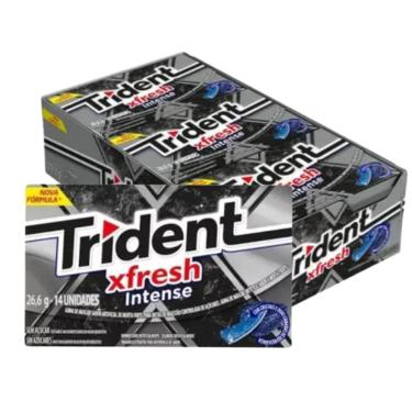 Imagem de Chiclete Trident XFresh Intense14s c/ 12unid 302,4g