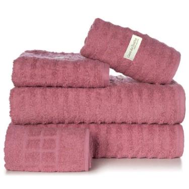 Imagem de Jogo 5 Toalha Gramatura 500 Para Praia Piscina Hotel Pousada