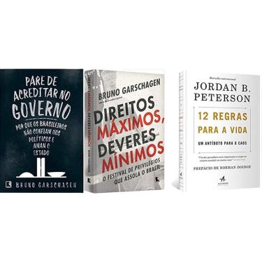 Imagem de Kit 3 Livros Pare Acreditar Governo/Direito Máximo/12 Regras