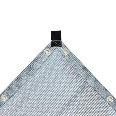 Imagem de Tela Sombrite Lona Sombra Solar 80% 3X7 Bainha Ilhós Fortes