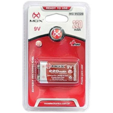 Imagem de Bateria 9v Recarregável 240mah Ni-mh Mo-9v240 - Mox