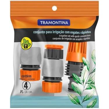 Imagem de Conjunto Irrigação Engates Rápido Esguicho 4pçs Tramontina