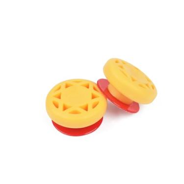 Imagem de Amortecedor recurvo para membros de tiro com arco e flecha amortecedores de borracha, redução de ruído para arcos compostos de membros sólidos recurvos e jovens, pacote com 2, amarelo