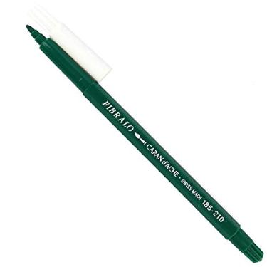 Imagem de Caran D'Ache Fibralo Caneta Aquarelável, Verde, Ponto Médio