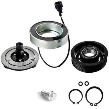 Imagem de Kit de montagem de embreagem de compressor A/C, bobina de rolamento de polia de placa, 1943, substituição para Nissan Frontier 4.0L 2005-2019, kit de reparo automático de bobina de embreagem de ar