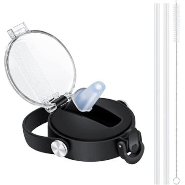 Imagem de Tampa de canudo de silicone para garrafa de água de boca larga Hydroflask, tampa de canudo flexível para garrafa hidráulica 12 16 18 20 32 40 1,814 g, tampa de canudo esportiva tampa flip top tampa