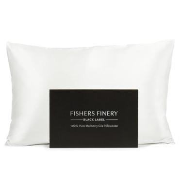 Imagem de Fronha Fishers Finery 30 mm 100% pura de seda de amora branca