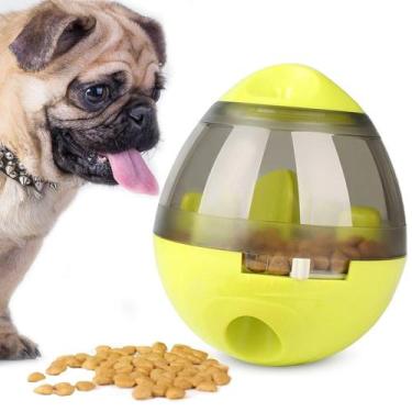 Imagem de Brinquedo Interativo Para Cães com Dispenser para Petisco e Ração Verd