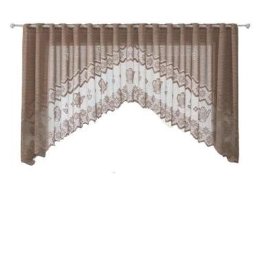 Imagem de Cortina Renda Bando Cascata 3M X 1M Alt Desert Bule Lisa - Interlar