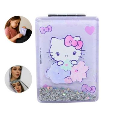 Imagem de Espelho De Maquiagem Hello Kitty Aumento Acessório Infantil - Sanrio