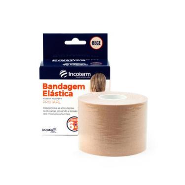 Imagem de Protape bandagem elastica adesiva incoterm bege.