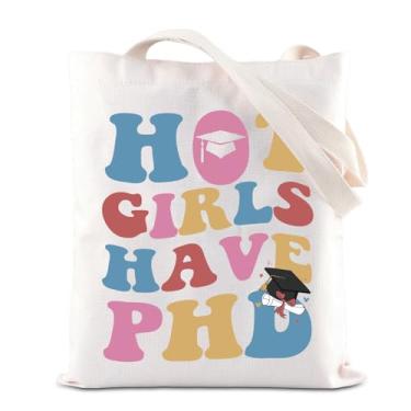 Imagem de FOTAP Bolsa PHD Doutor da Filosofia reutilizável com alça para presente de graduação, presente de agradecimento, bolsa de estudante de doutorado, Have Ph.d T