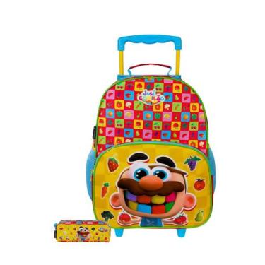 Imagem de Kit Escolar Mochila De Rodas + Estojo José Comilão - Dermiwill