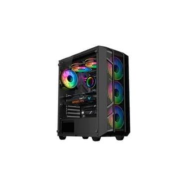 Imagem de Gabinete Gamer Kalkan Alfern, Mid Tower, ATX, Lateral em Vidro Temperado, Preto - KLK00034