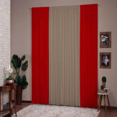 Imagem de Cortina Versátil 4,00 X 2,80 Para Sala Ou Quarto Malha Gel - Top Casa