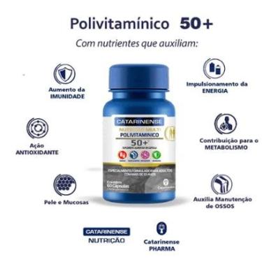 Imagem de Polivitamínico 50+ Catarinense Pharma 60 cps-Unissex