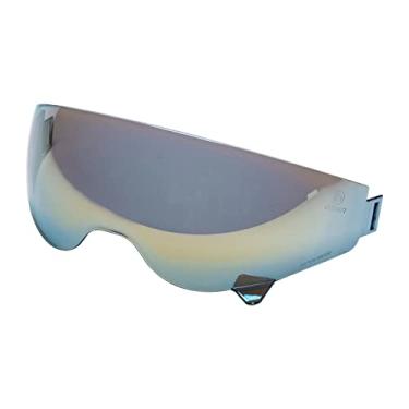 Imagem de ILM Capacete Aberto Para Motocicleta 3/4, Meio, Ciclomotor, Quadriciclo, Scooter, Cruiser, Dot (Viseira Dourada)