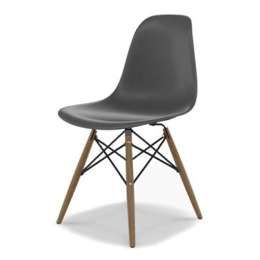 Imagem de Cadeira Eames DSW Konkret e Madeira - Mobly