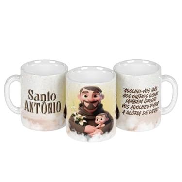 Imagem de Caneca branca católica santinhos (17390)