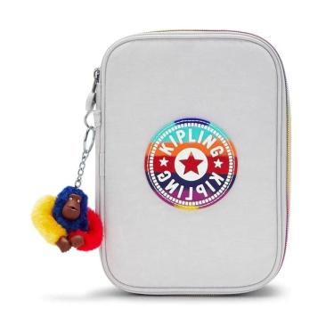 Imagem de Estojo Kipling 100 Pens Truly Cinza Necessaire/Escolar