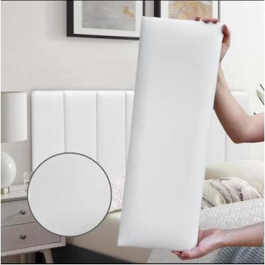 Imagem de Kit 5 Placas Adesiva Cabeceira Cama Solteiro - Módulo 60x20cm - MF Dec