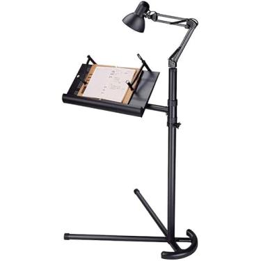 Imagem de Prateleira De Leitura Dobrável De Chão, Elevação Telescópica, Pel Ajustável Em 360 °, Suporte Para Livros Multifuncionais, Deitado E Brincando Suporte Para Livros De Noteb, Purple