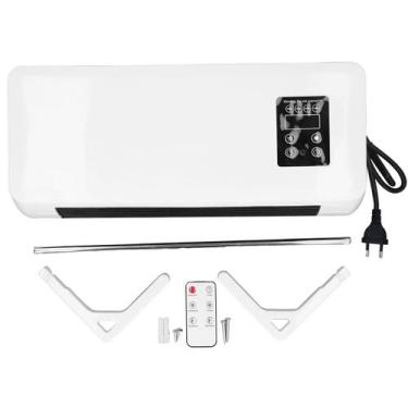 Imagem de Aquecedor Refrigerador Ventilador Portatil Parede Varal Seca Roupa Con