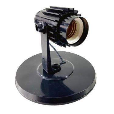 Imagem de Spot Direcionável E27 Bivolt Branco e Preto Sobrepor Teto 1 Bocal P Lâ