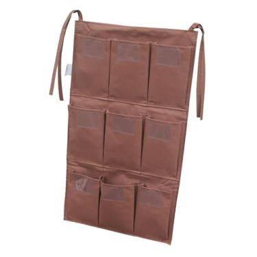 Imagem de Bothyi Saco de carrinho de limpeza, saco para suprimentos de limpeza, grande capacidade com bolsos, organizador, de lixo, sacos de zeladoria para, 9 Bolsos