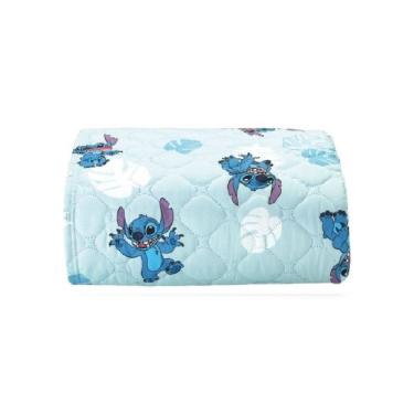 Imagem de Cobre Leito Infantil Stitch Solteiro 100% Poliéster - Stitch Folhas