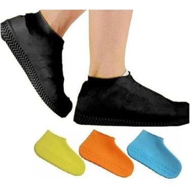 Imagem de Protetor de Silicone para Tênis e Sapatos - Impermeável, Capa de Chuva Anti-Derrapante, Protege e Conserva seus Calçados com Segurança - Ideal para Chuva e Lama (M)