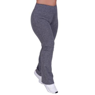 Imagem de Calça Flare Suplex Bailarina Cintura Alta Esporte Academia -c6 CALÇA F