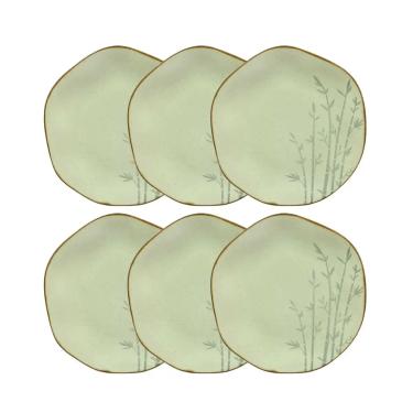 Imagem de Conjunto De 6 Pratos Rasos 27 Cm Porcelana Ryo Bambu Oxford