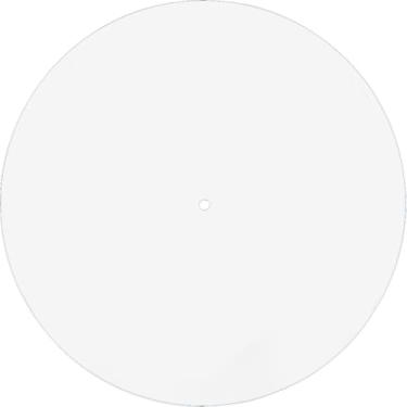 Imagem de CRASPIRE Tapete de acrílico para toca-discos transparente 29 cm, antiderrapante, antiestático, redondo, protetor de vinil LP para saída de áudio mais limpa, acessórios para reduzir o ruído