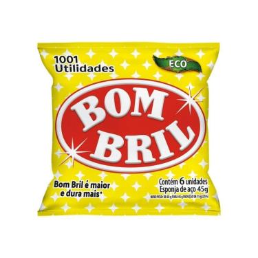 Imagem de Lã de Aço Bombril 45g - 20 Embalagens com 6 Unidades