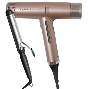 Imagem de Kit Secador iQ3 Rose e Modelador Salon Curl 38mm