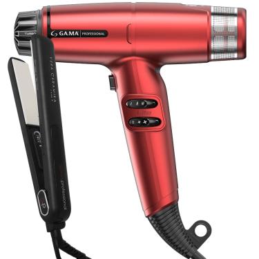 Imagem de Kit Secador iQ Lite Max Red e Prancha Vera Ceramika